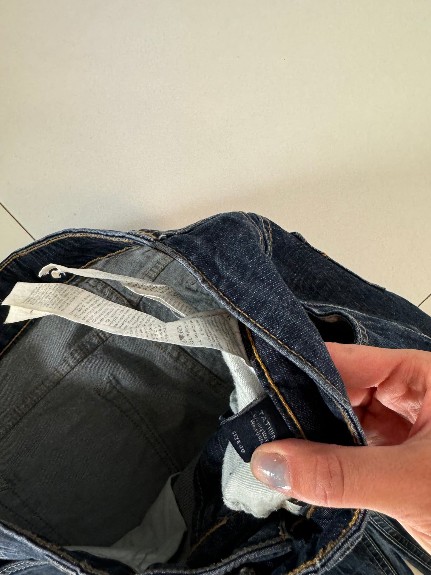 Utsvängda jeans–stl: S/M