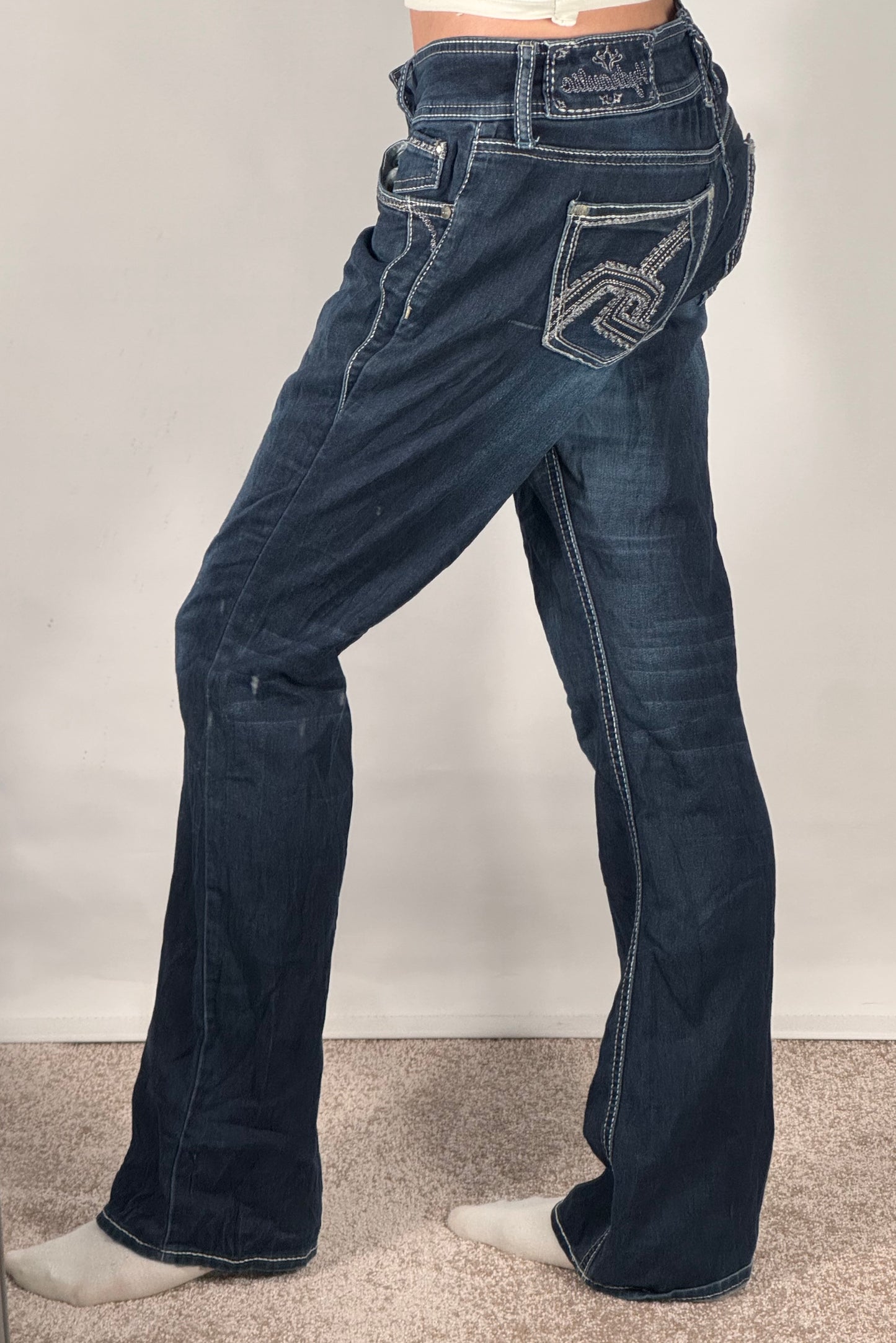 Lågmidjade jeans stl: S/M