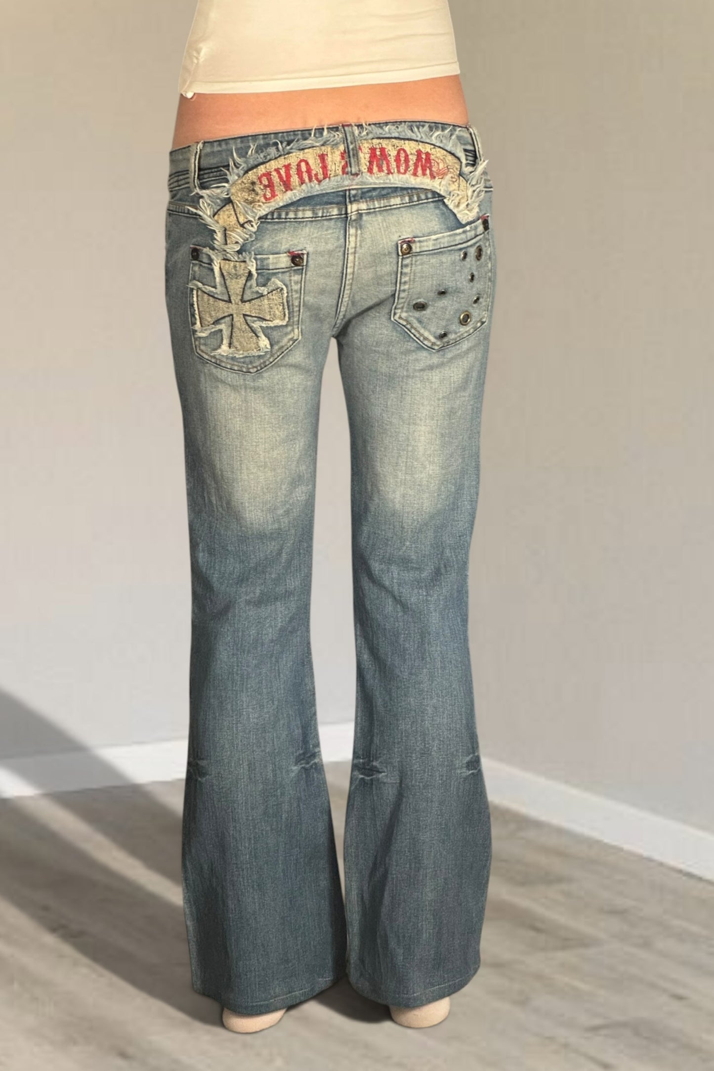 Lågmidjade jeans stl: S
