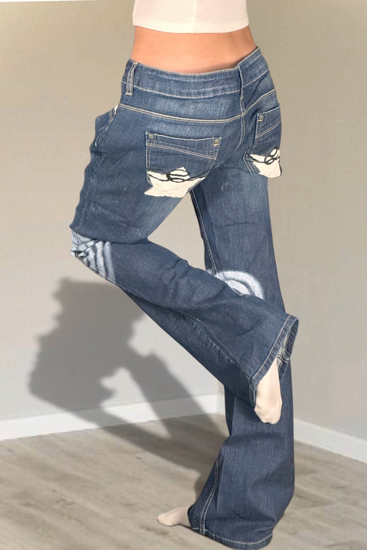 Lågmidjade jeans stl: L
