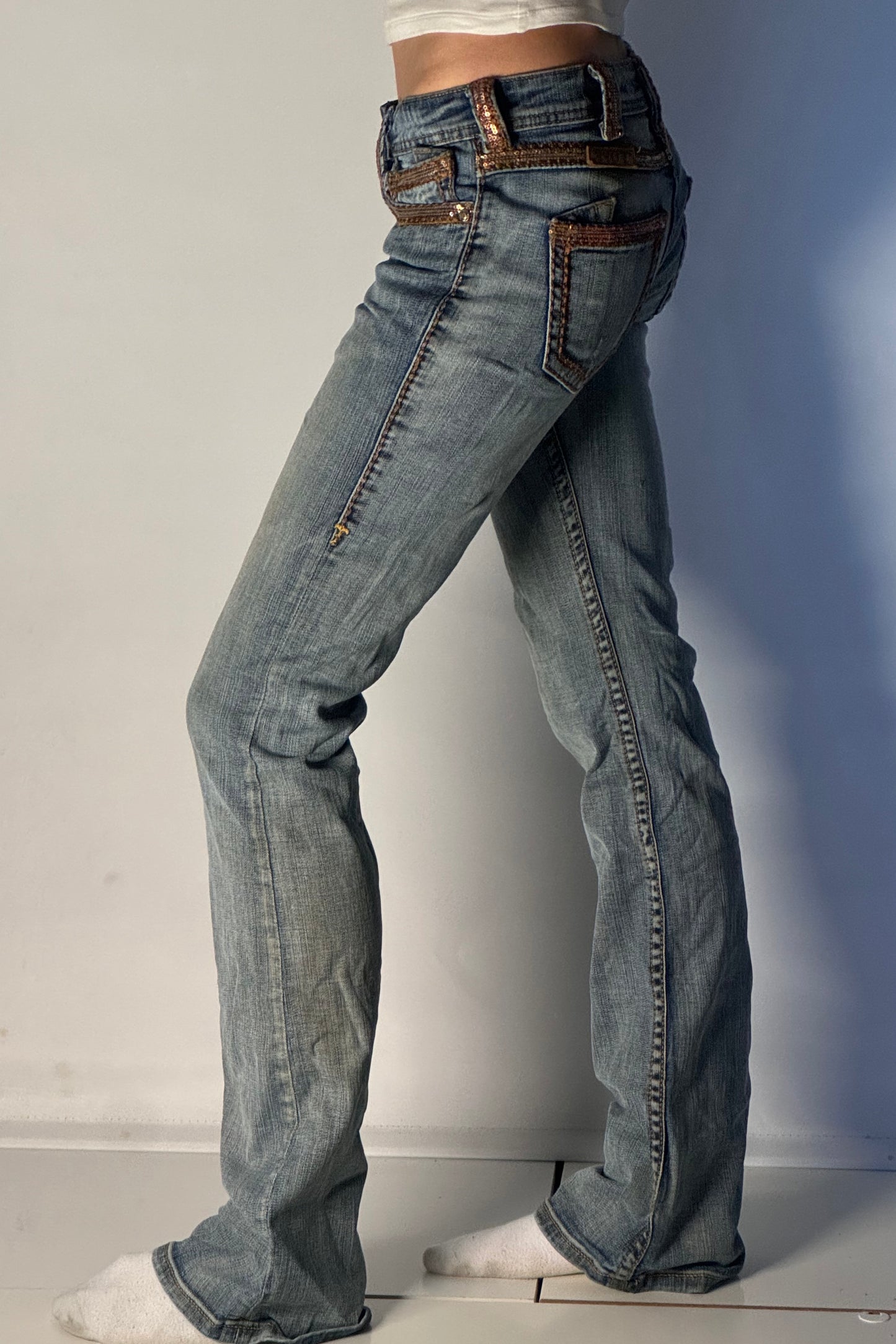 Lågmidjade jeans stl: XS