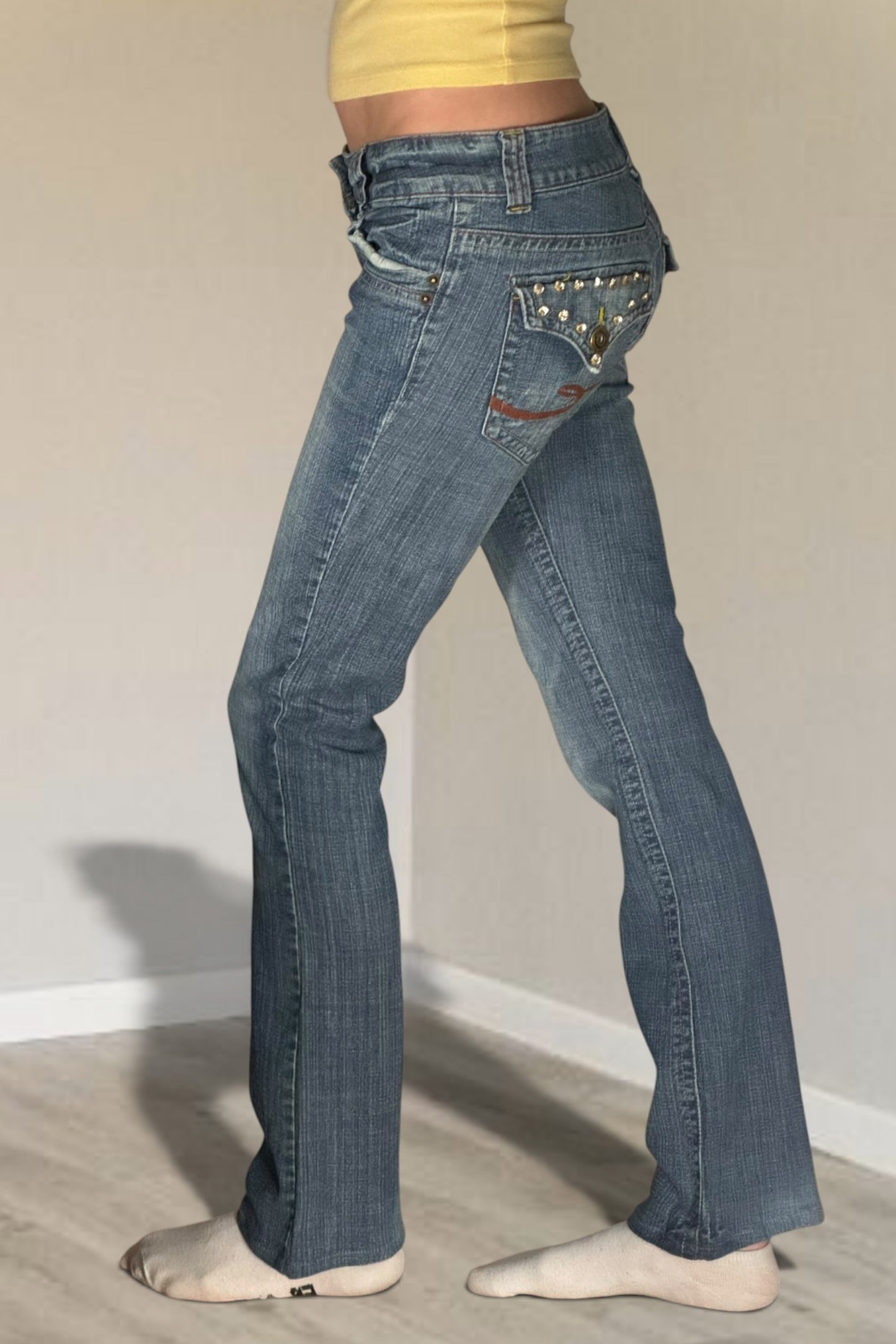 Lågmidjade jeans stl: XS