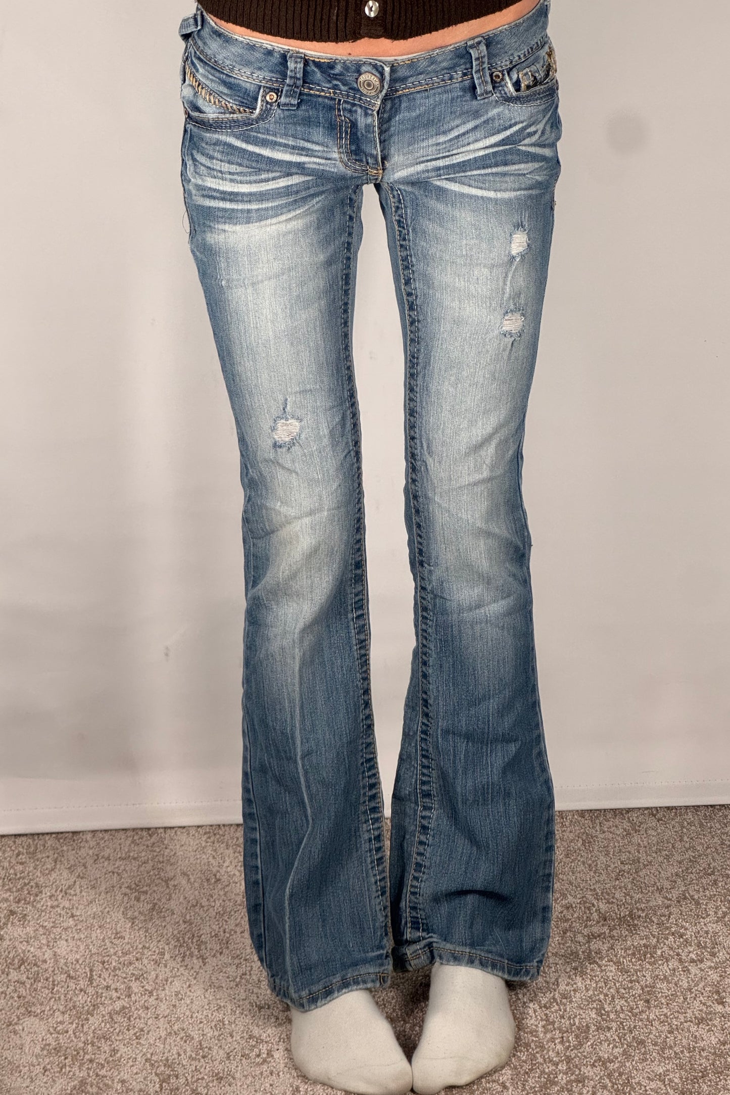 Lavtaljede jeans str: XS