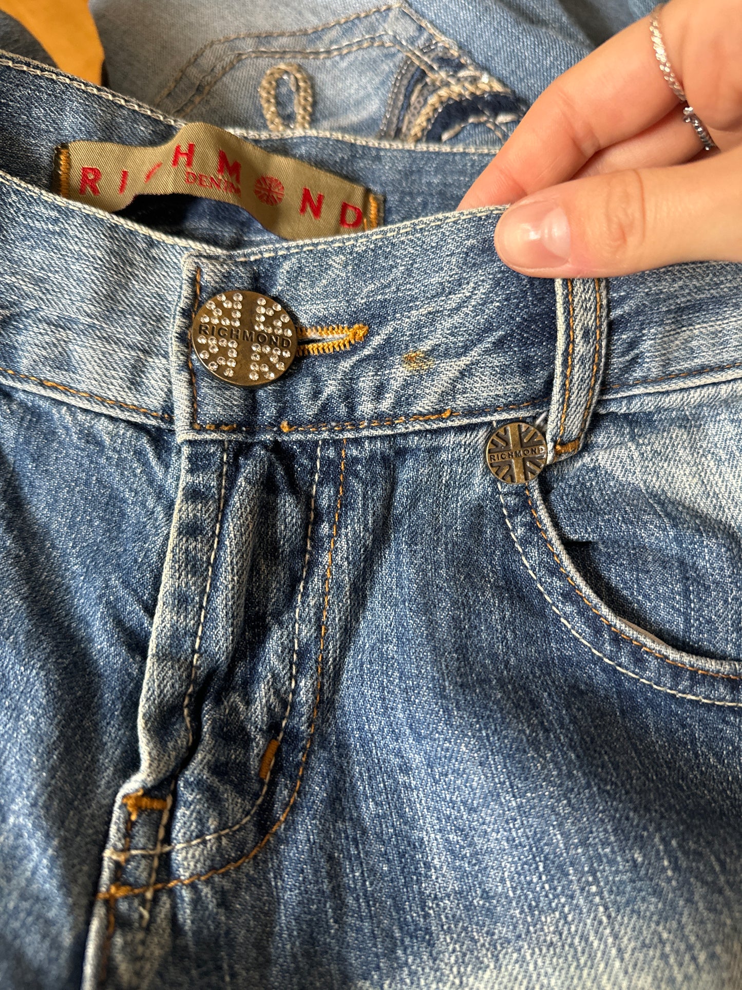 Lågmidjade jeans stl: S/M