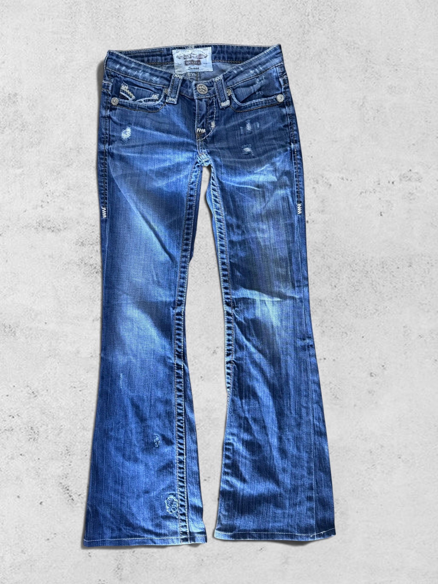 Lågmidjade jeans stl: XXXS