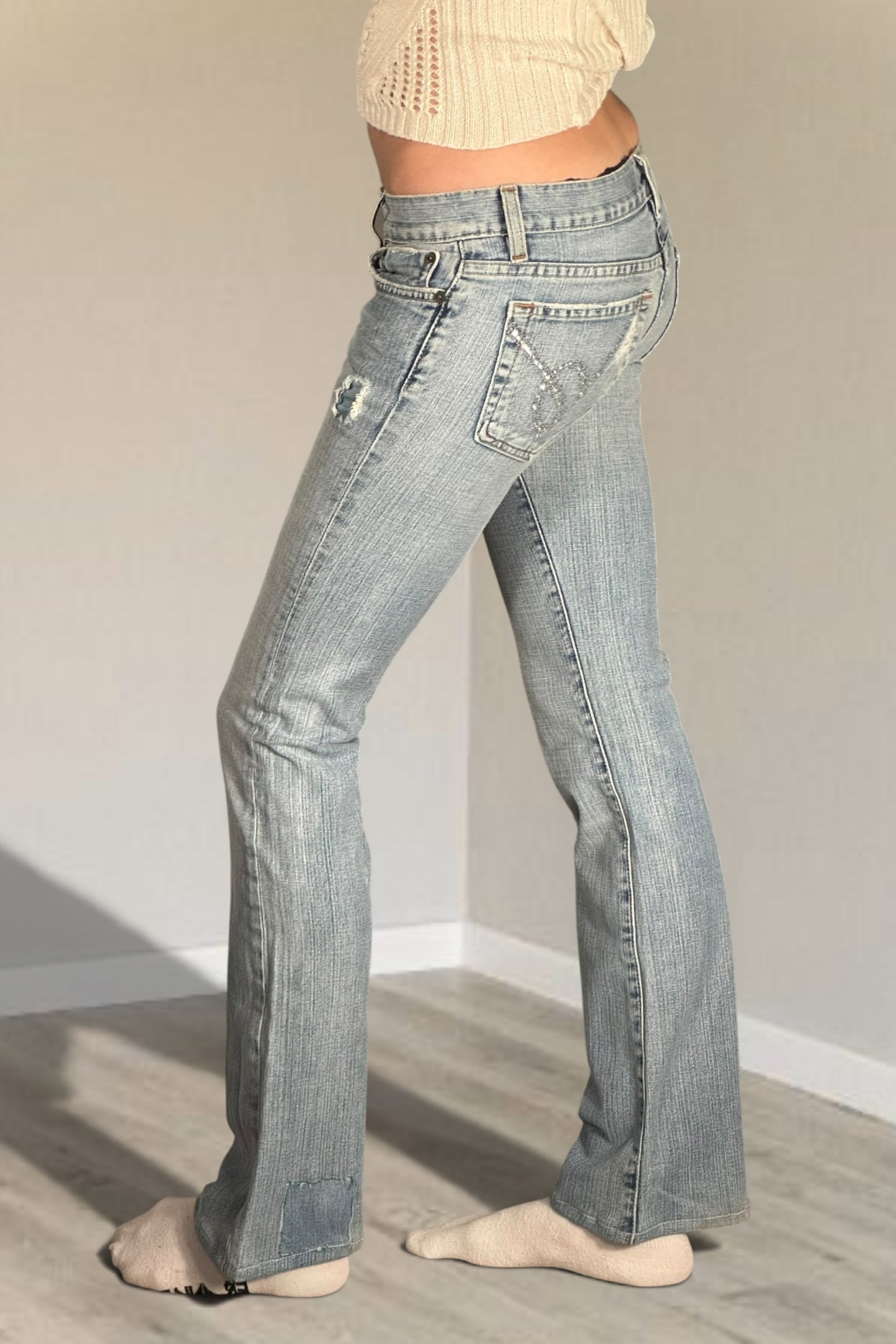 Lågmidjade jeans stl: XXS