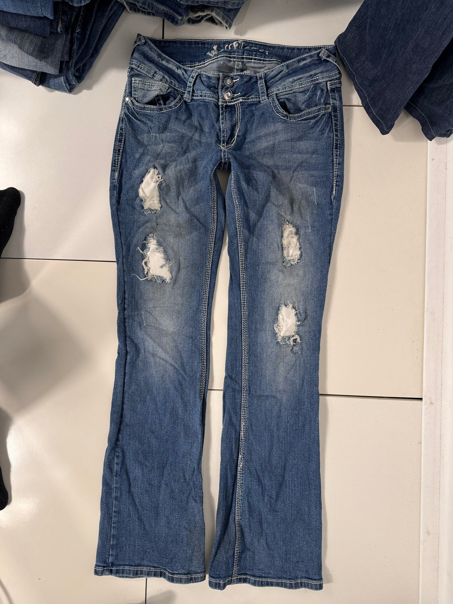 Lågmidjade jeans stl: S/M