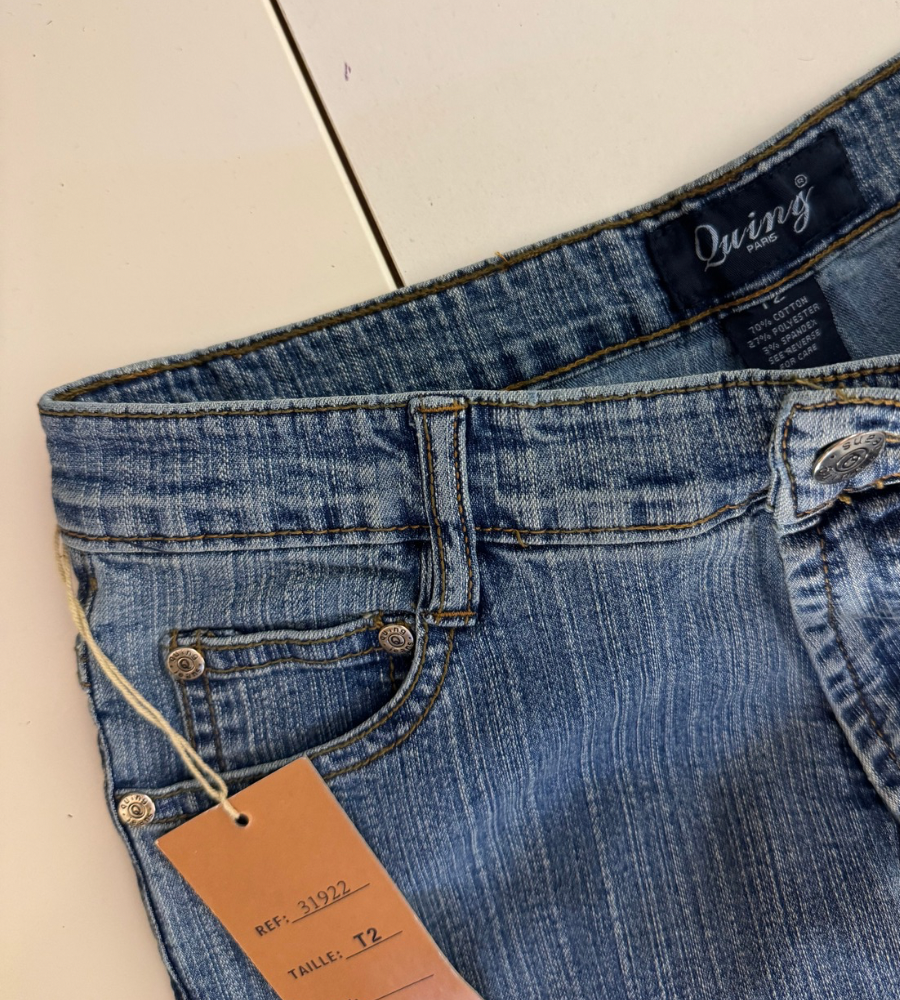 Utsvängda jeans–stl: XS