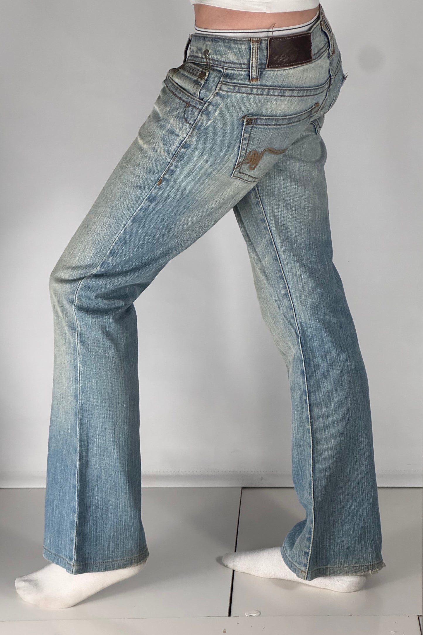 Lågmidjade jeans stl: S