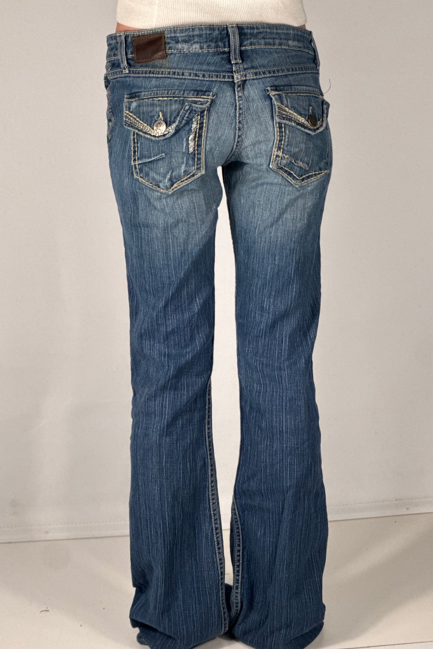 Lavtaljede jeans str: S