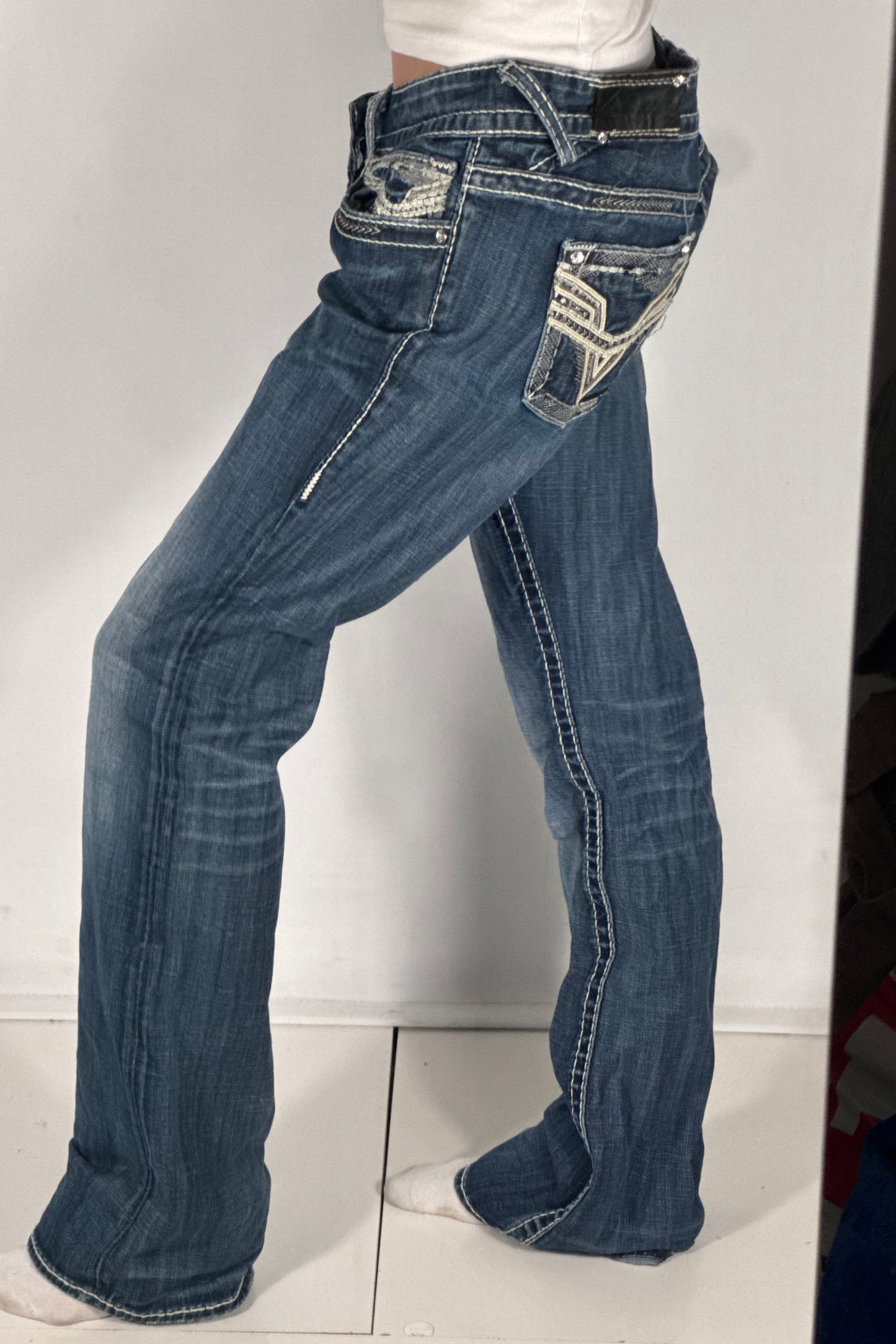 Lågmidjade jeans stl: M
