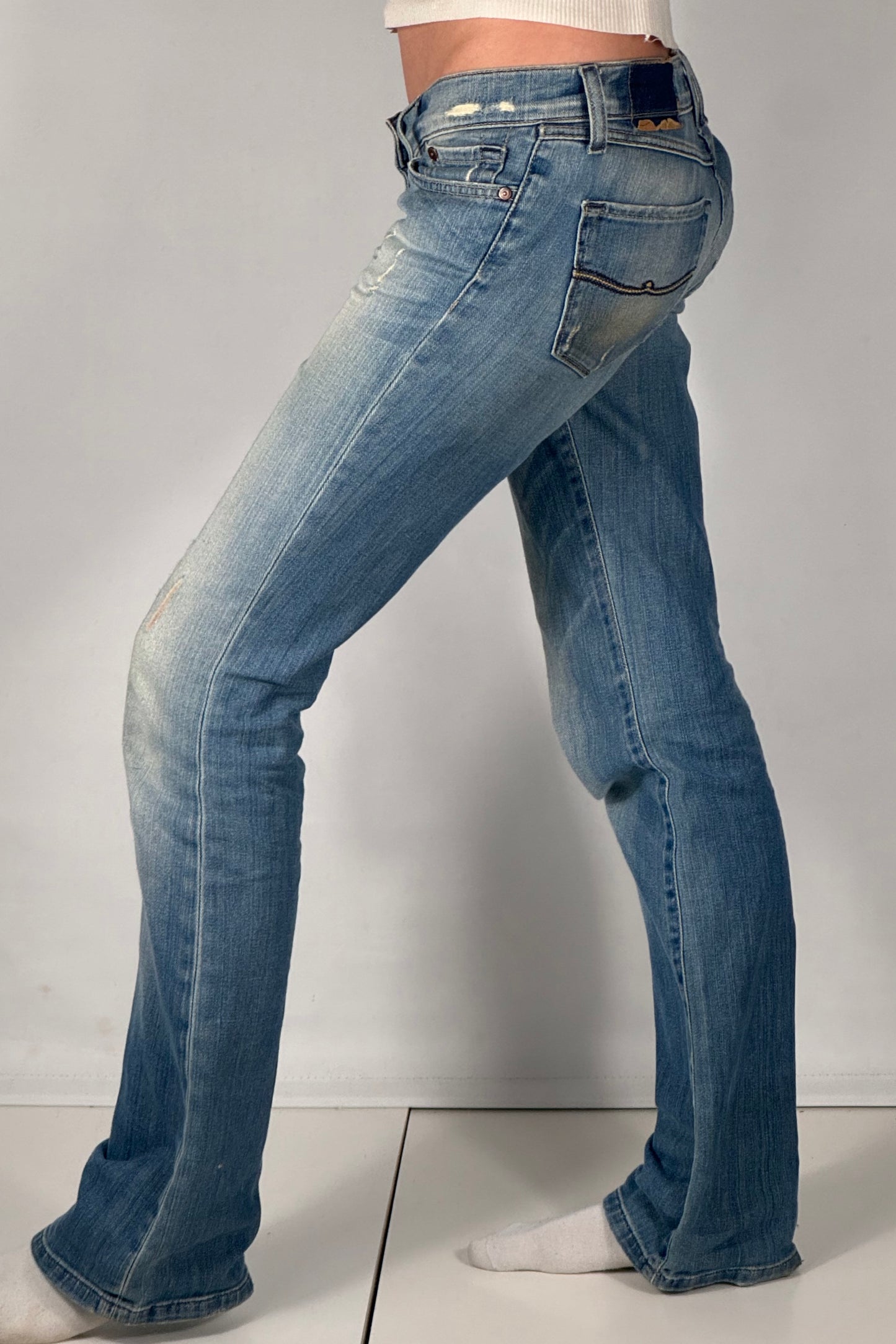 Lavt-sittende jeans str: XS
