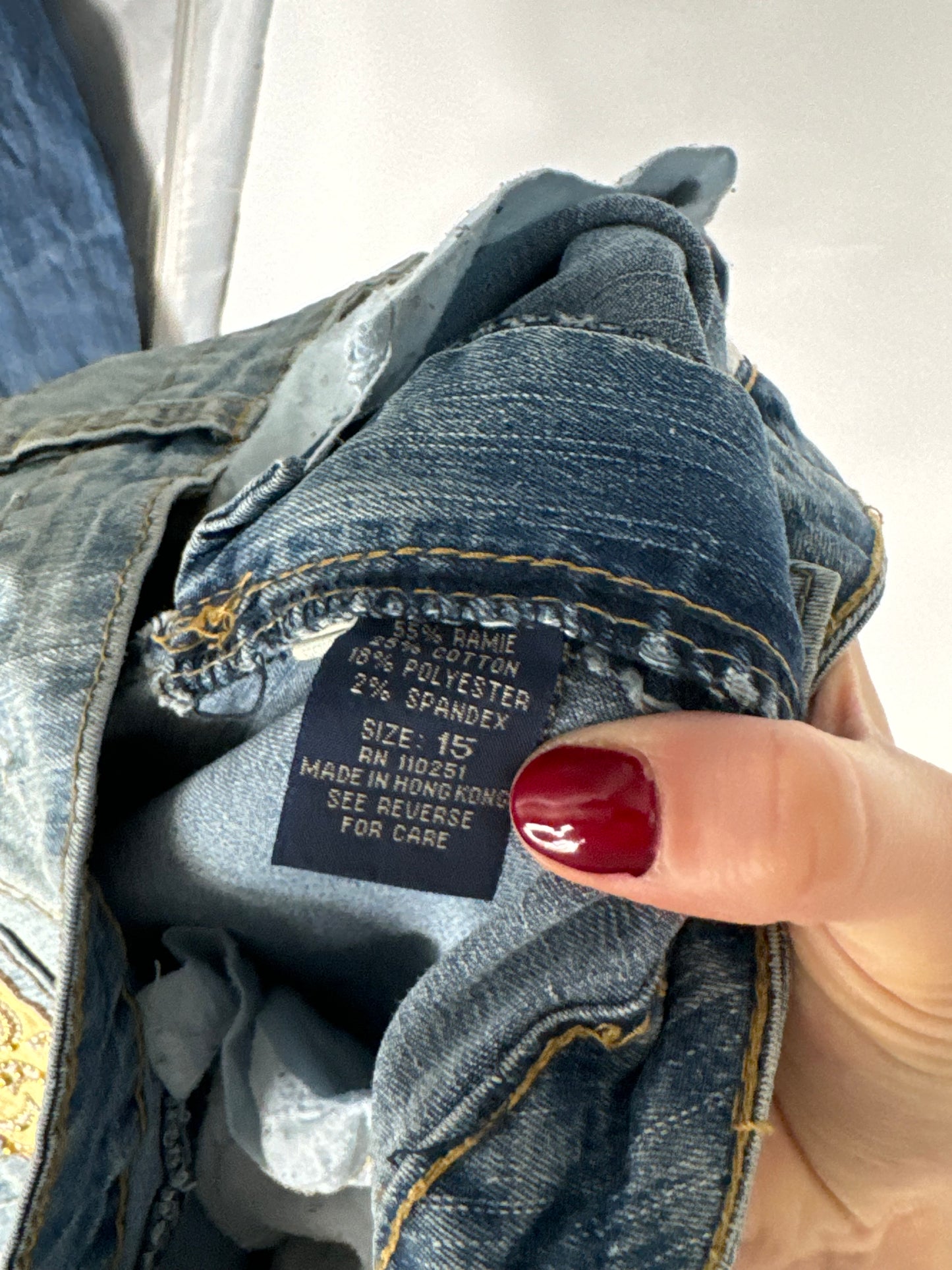 Utsvängda jeans stl: L