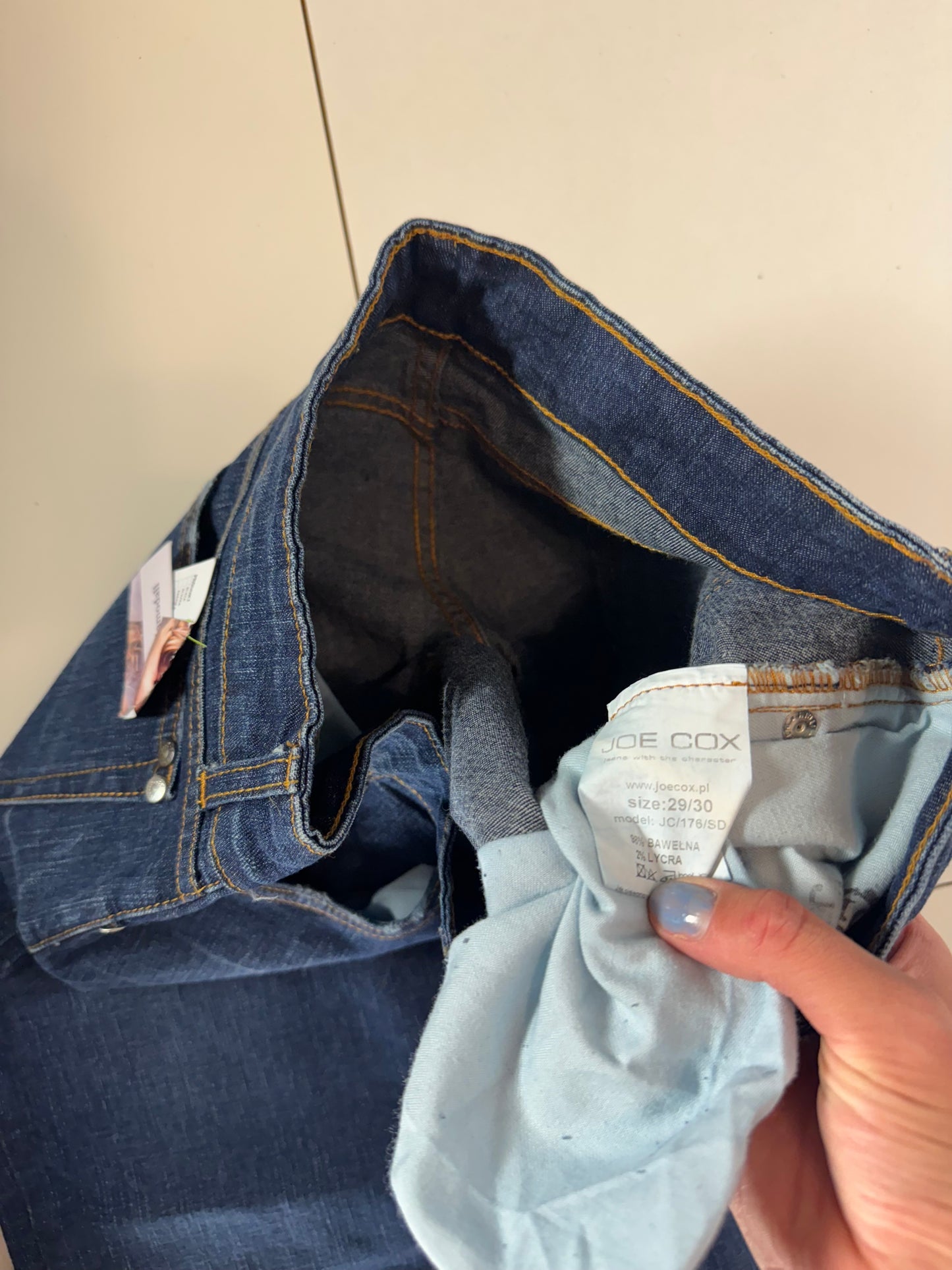 Lågmidjade jeans–stl: S/M