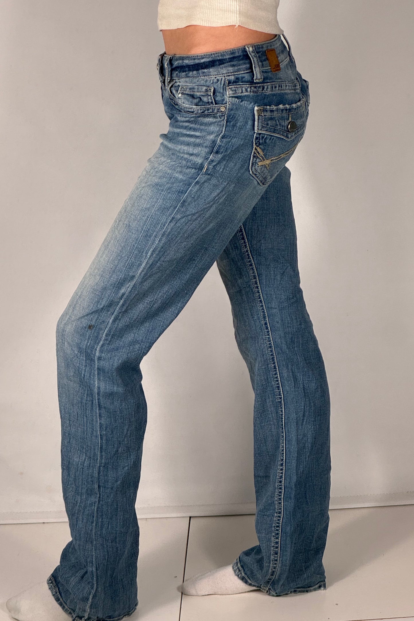 Lavt liv jeans str: XS