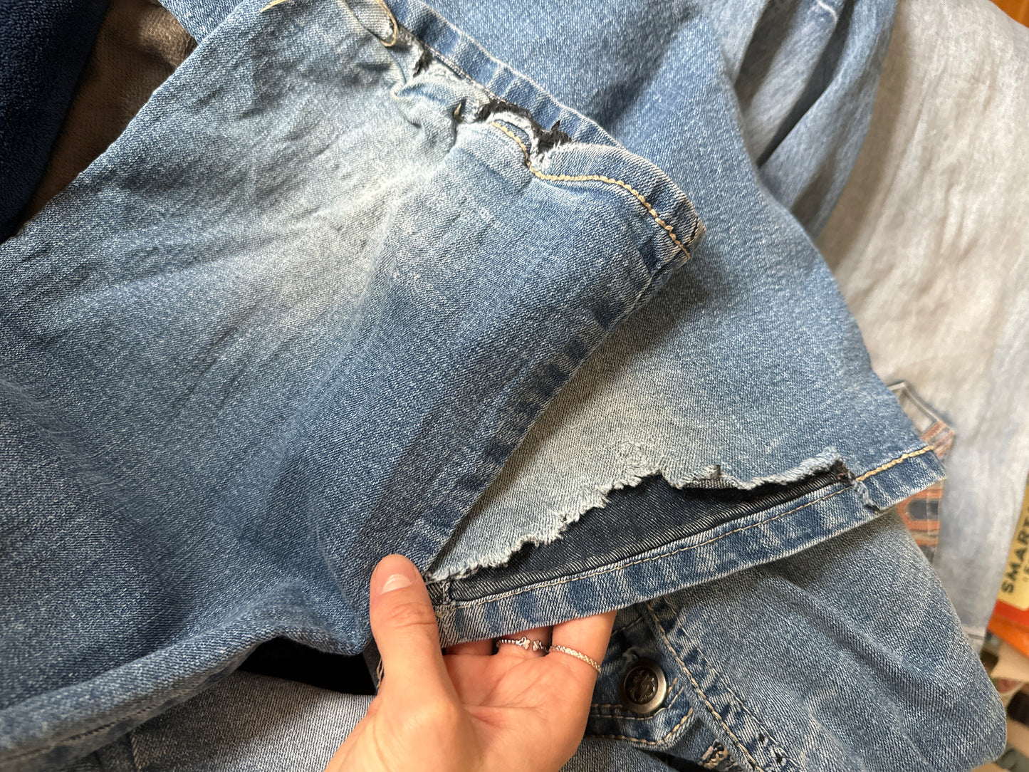 Lågmidjade jeans stl: L