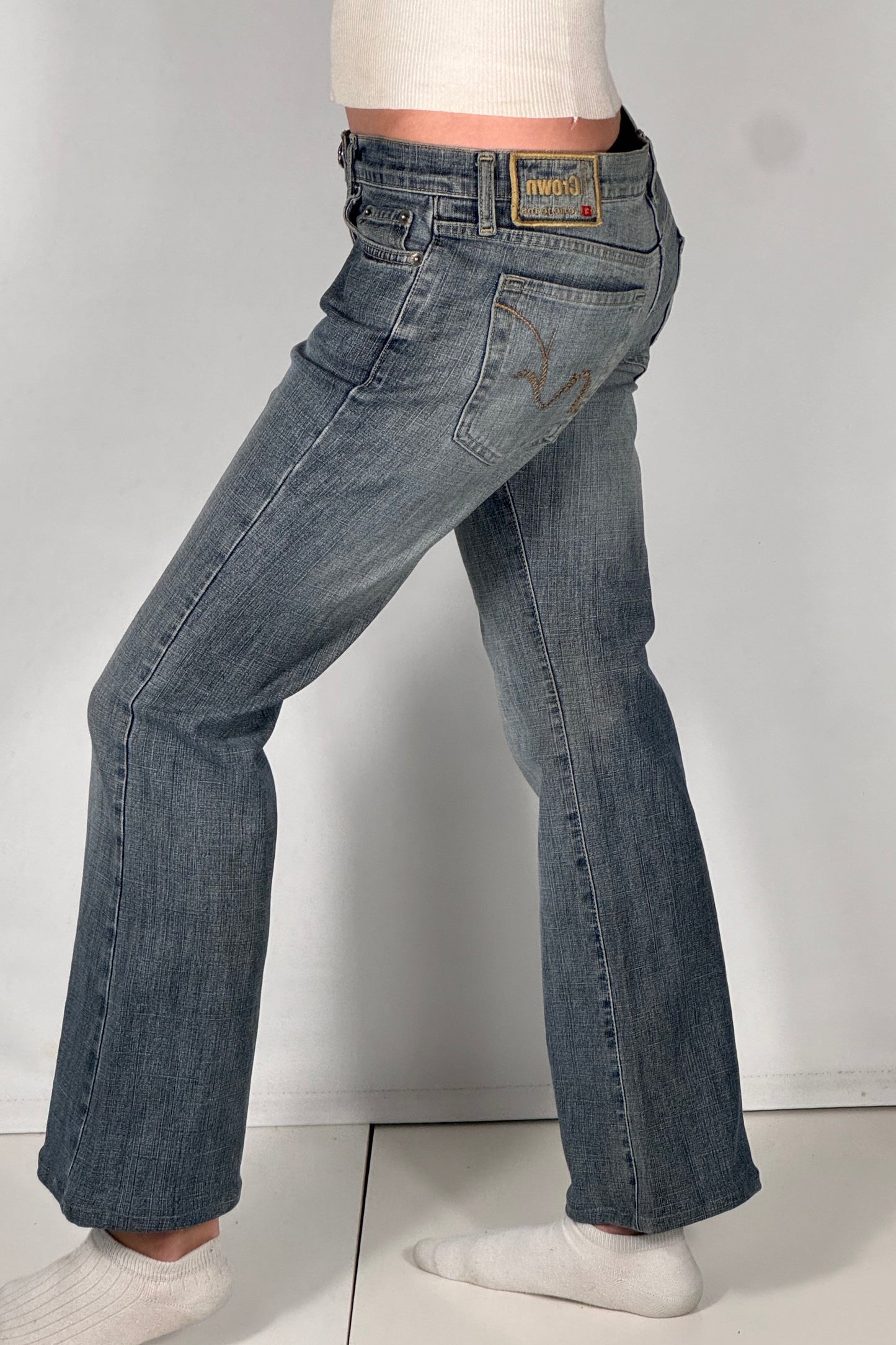 Lavt liv jeans str: XS
