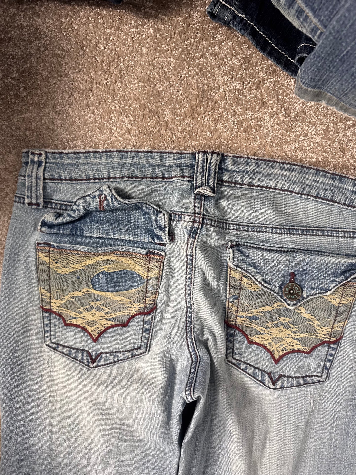 Lågmidjade jeans stl: M
