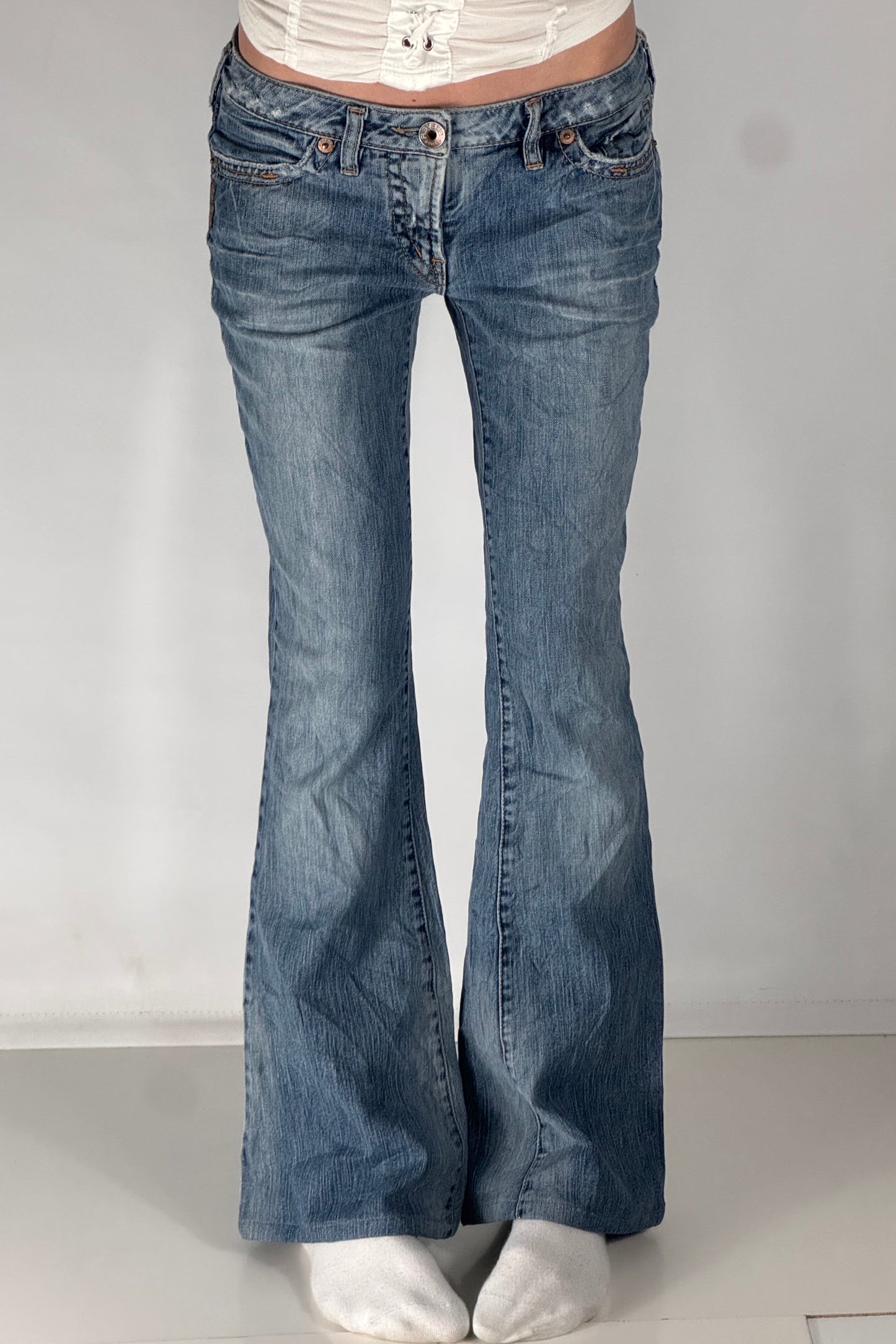 Lågmidjade jeans stl: S