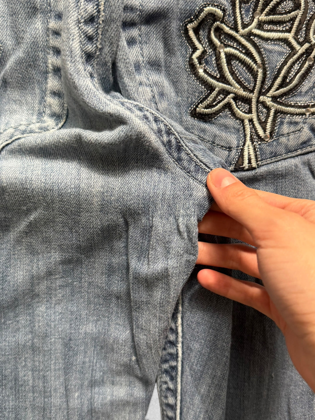 Lågmidjade jeans stl: S