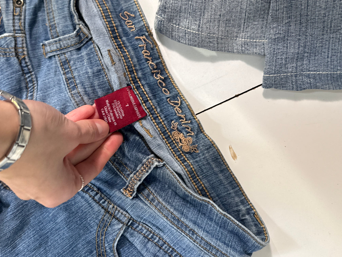 Lågmidjade jeans stl: S