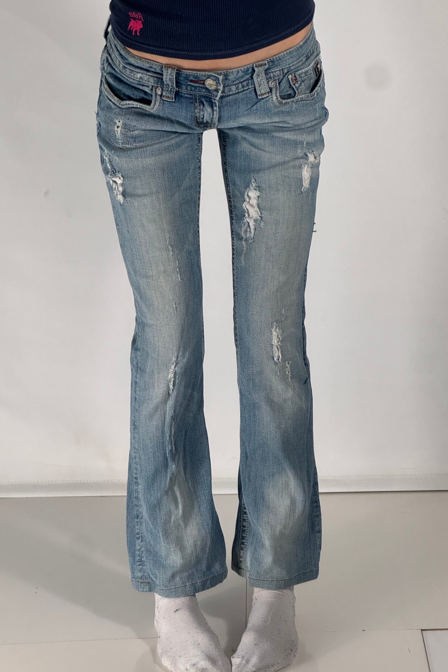 Lågmidjade jeans stl: XS