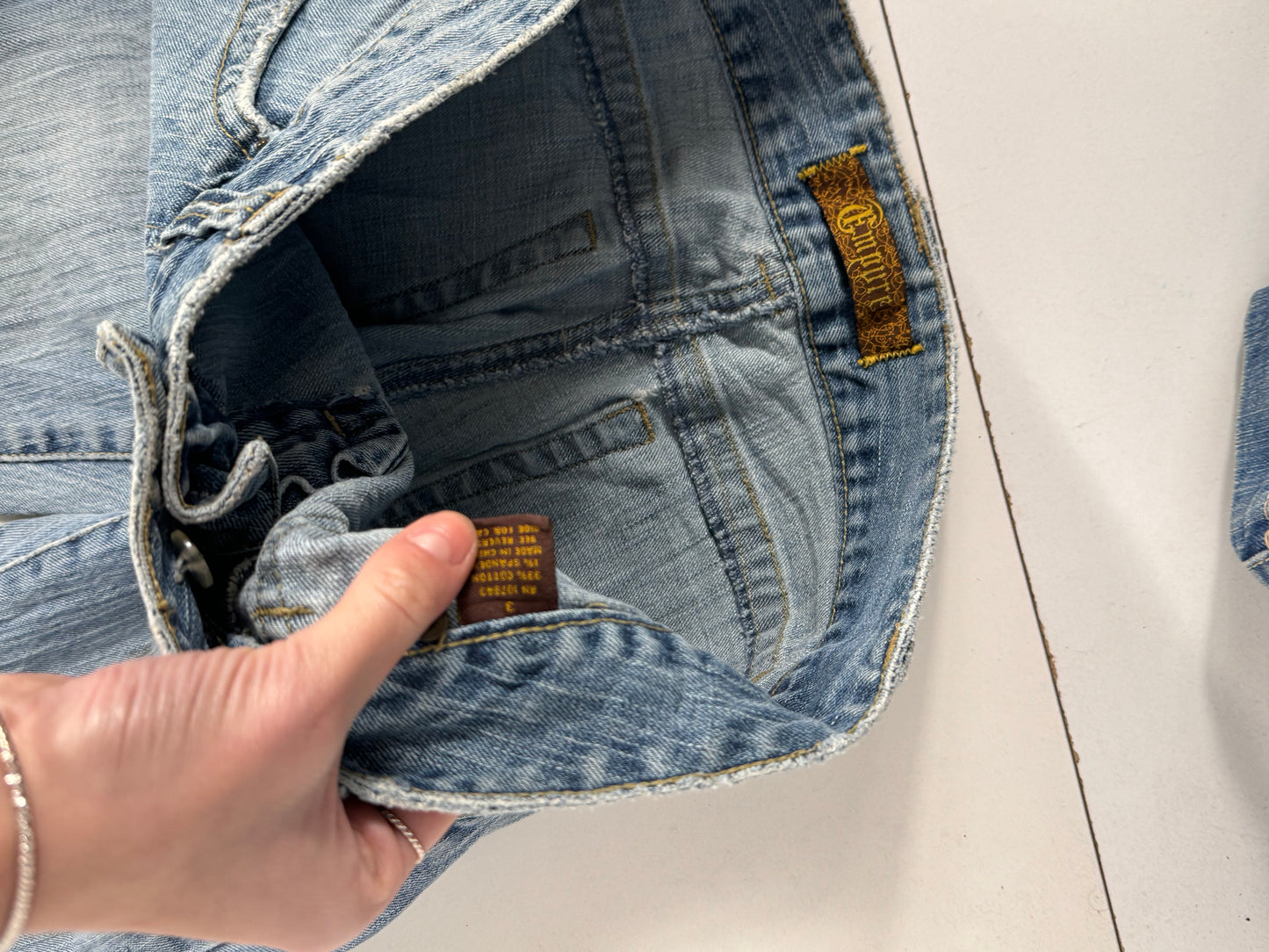 Lavtaljede jeans str: S