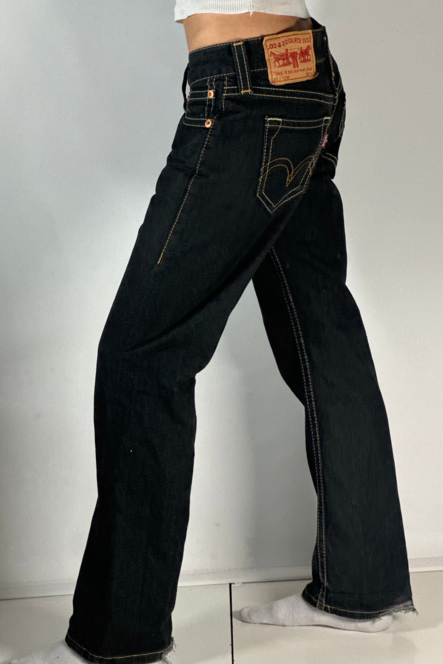 Lågmidjade jeans stl: S