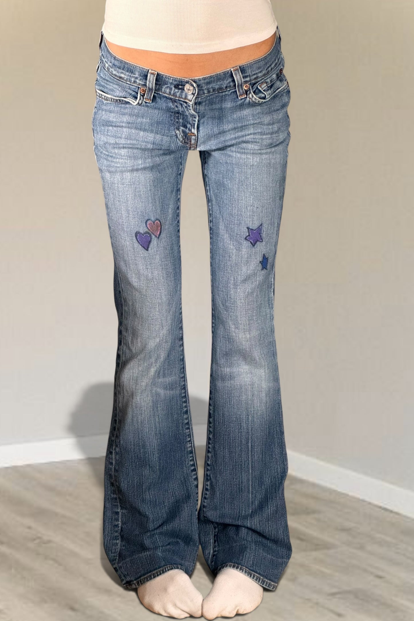 Lågmidjade jeans stl: XS