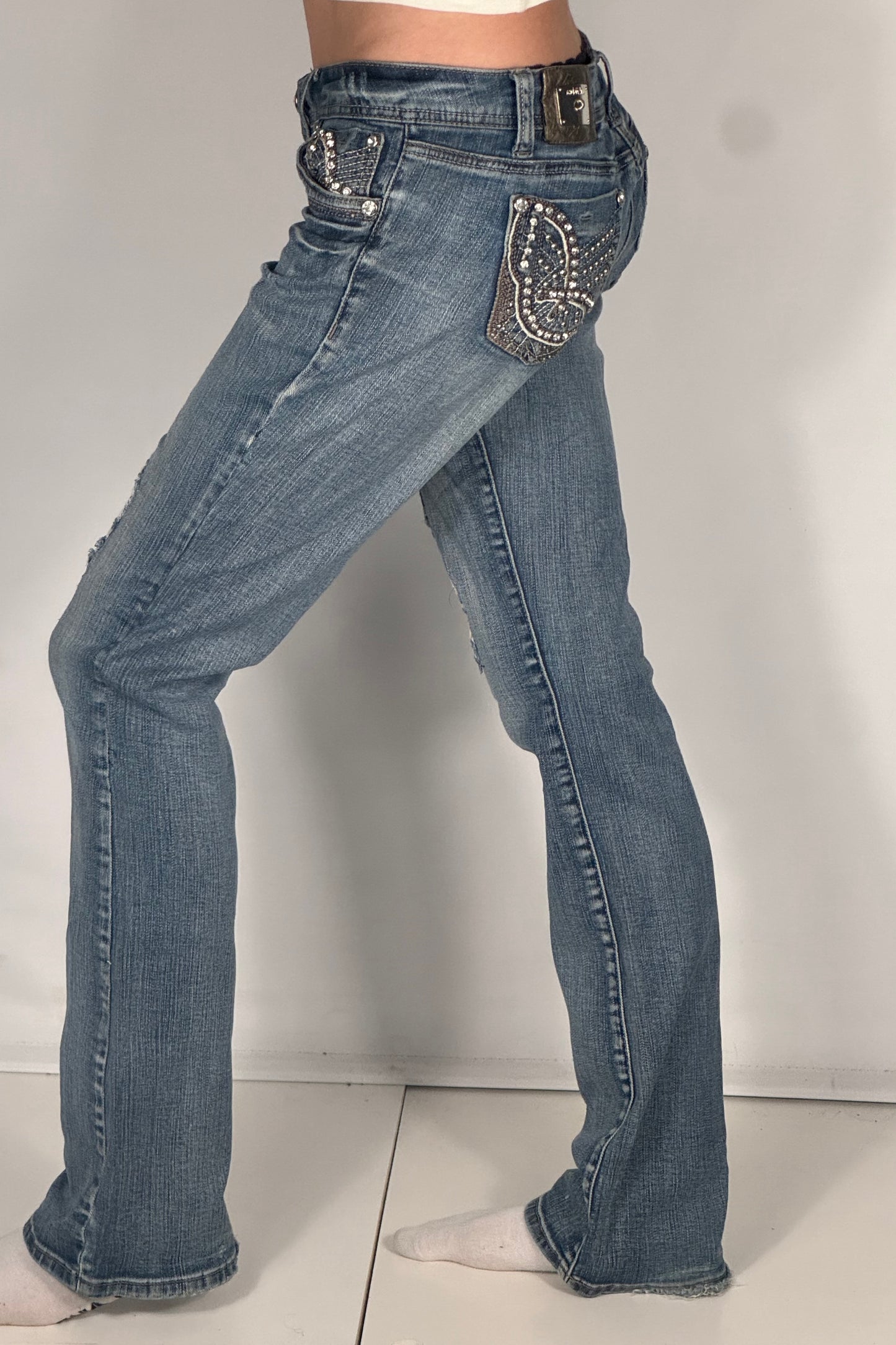 Lågmidjade jeans stl: S