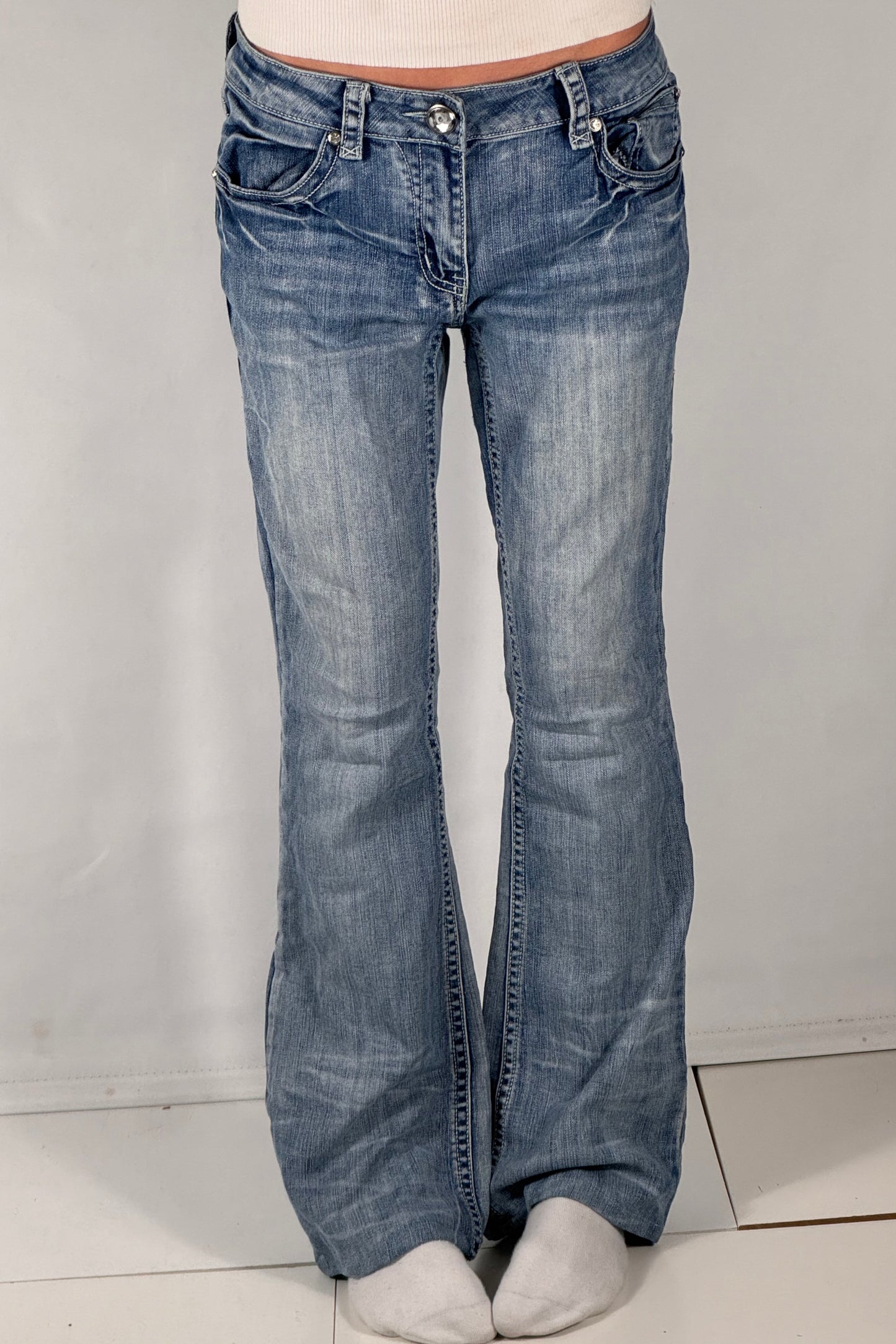 Lågmidjade jeans stl: M