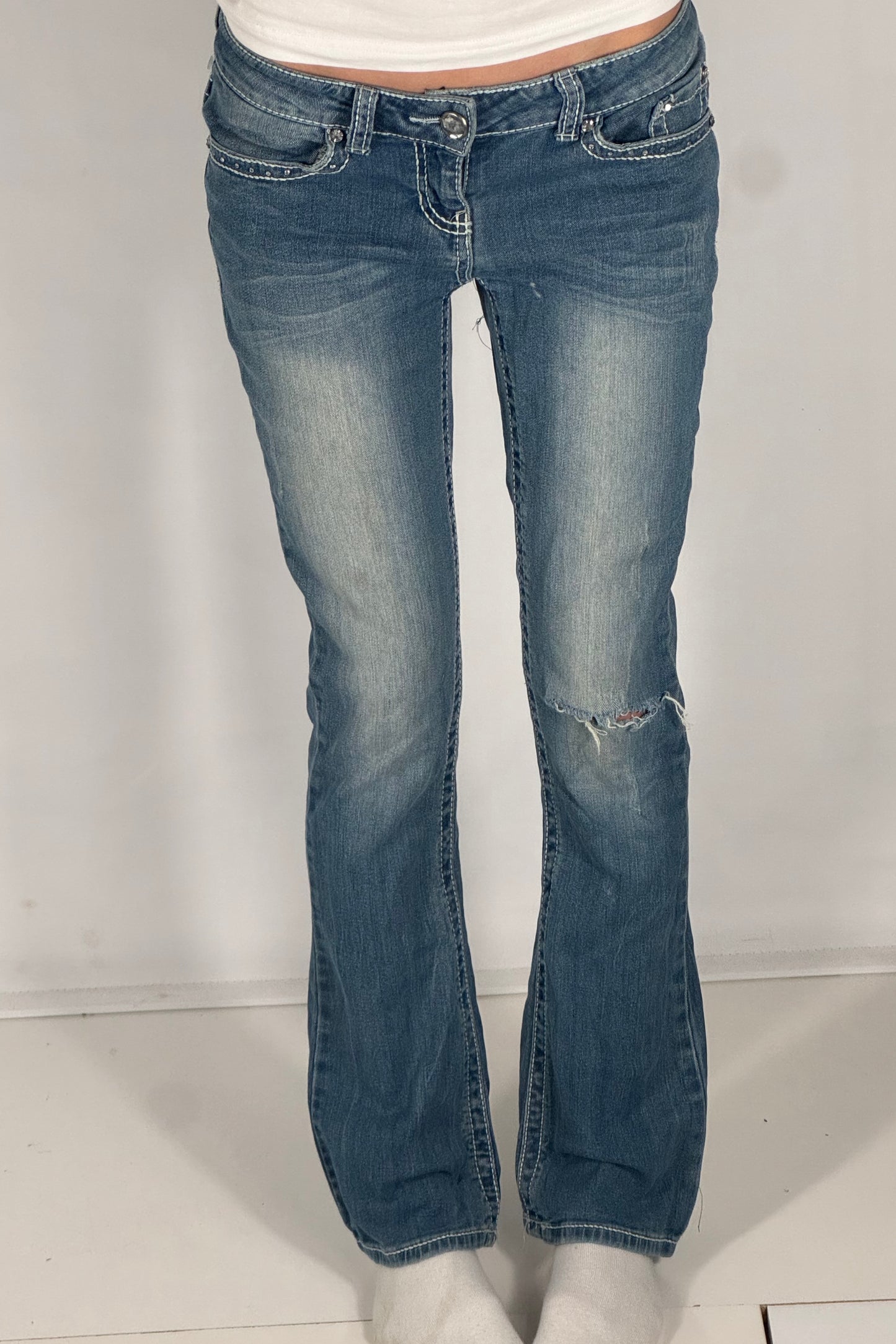 Lavtaljede jeans str: XS