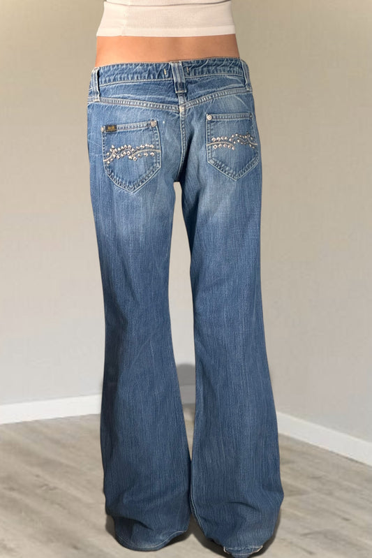 Lågmidjade jeans stl: S