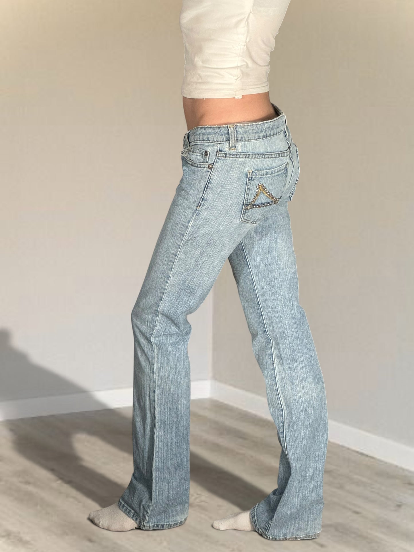 Lågmidjade jeans stl: M