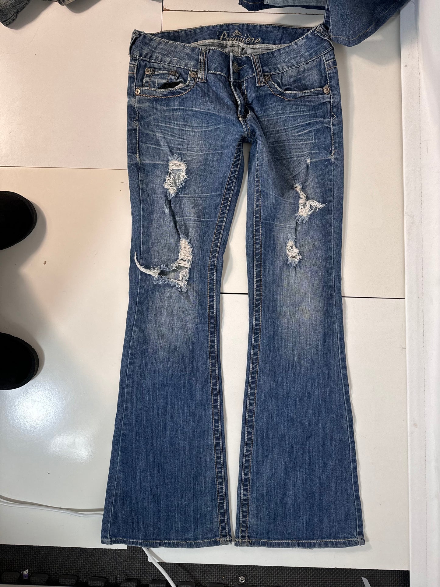 Lågmidjade jeans stl: S