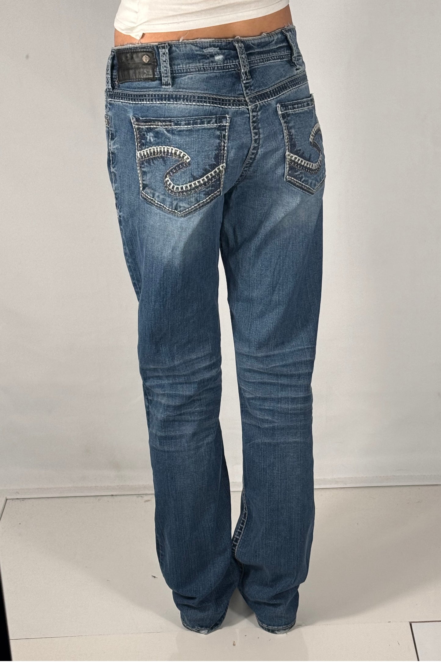 Lavtaljede jeans str: