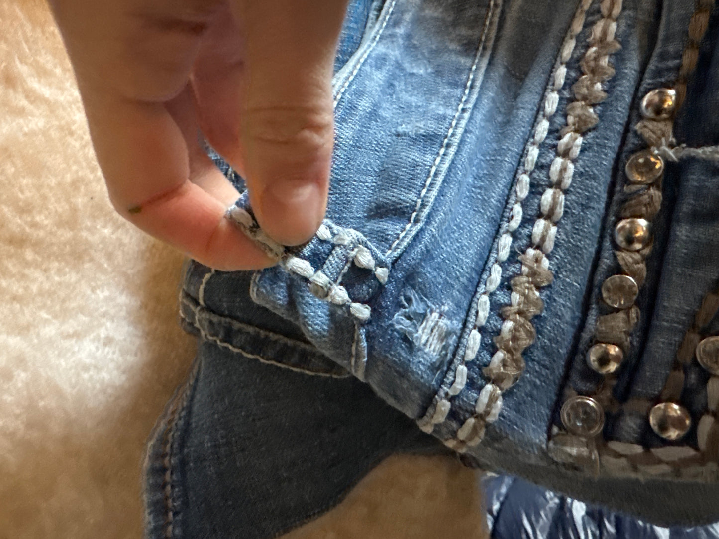 Lågmidjade jeans stl: M