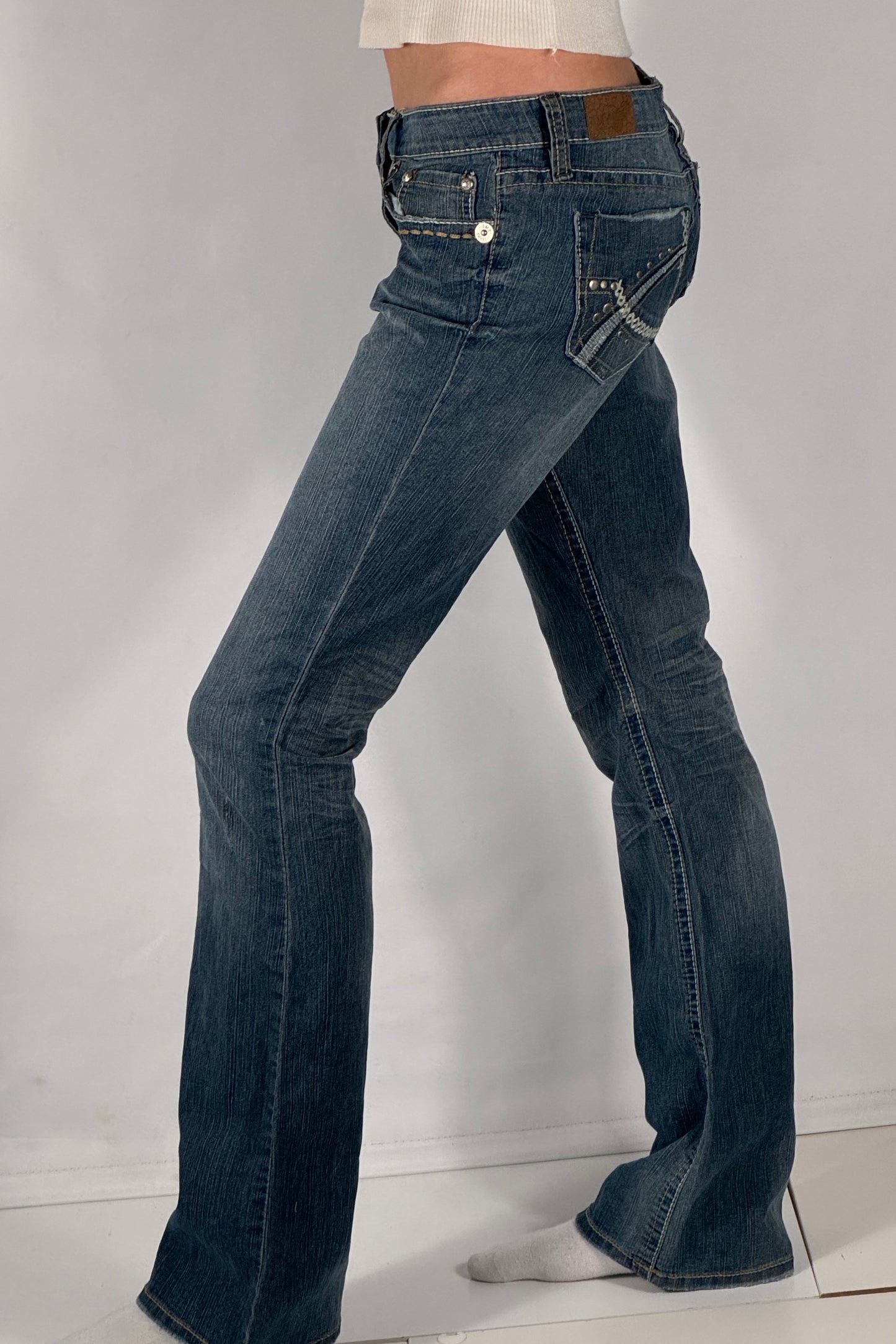 Lågmidjade jeans stl: S
