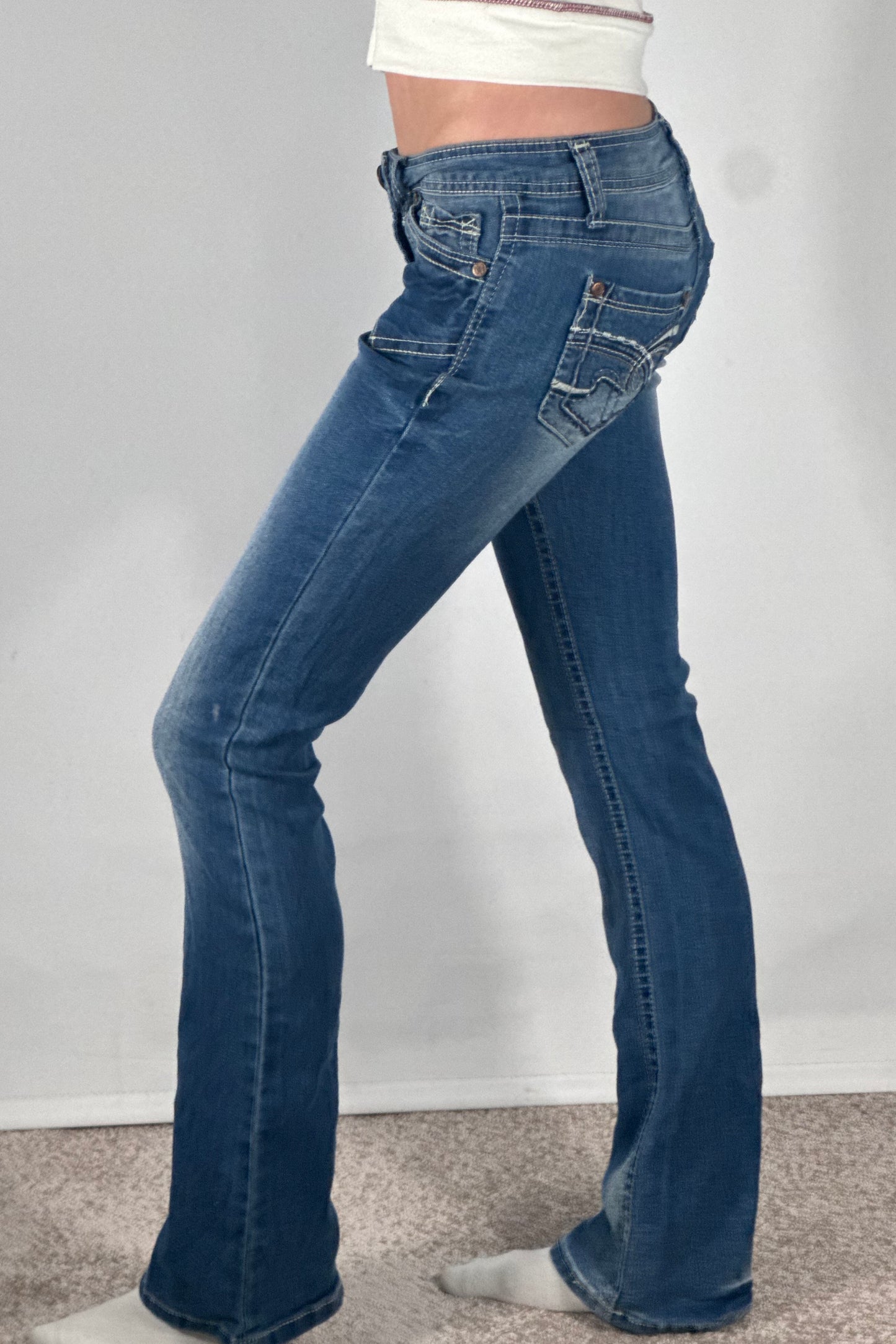 Lavlivede jeans str: XS