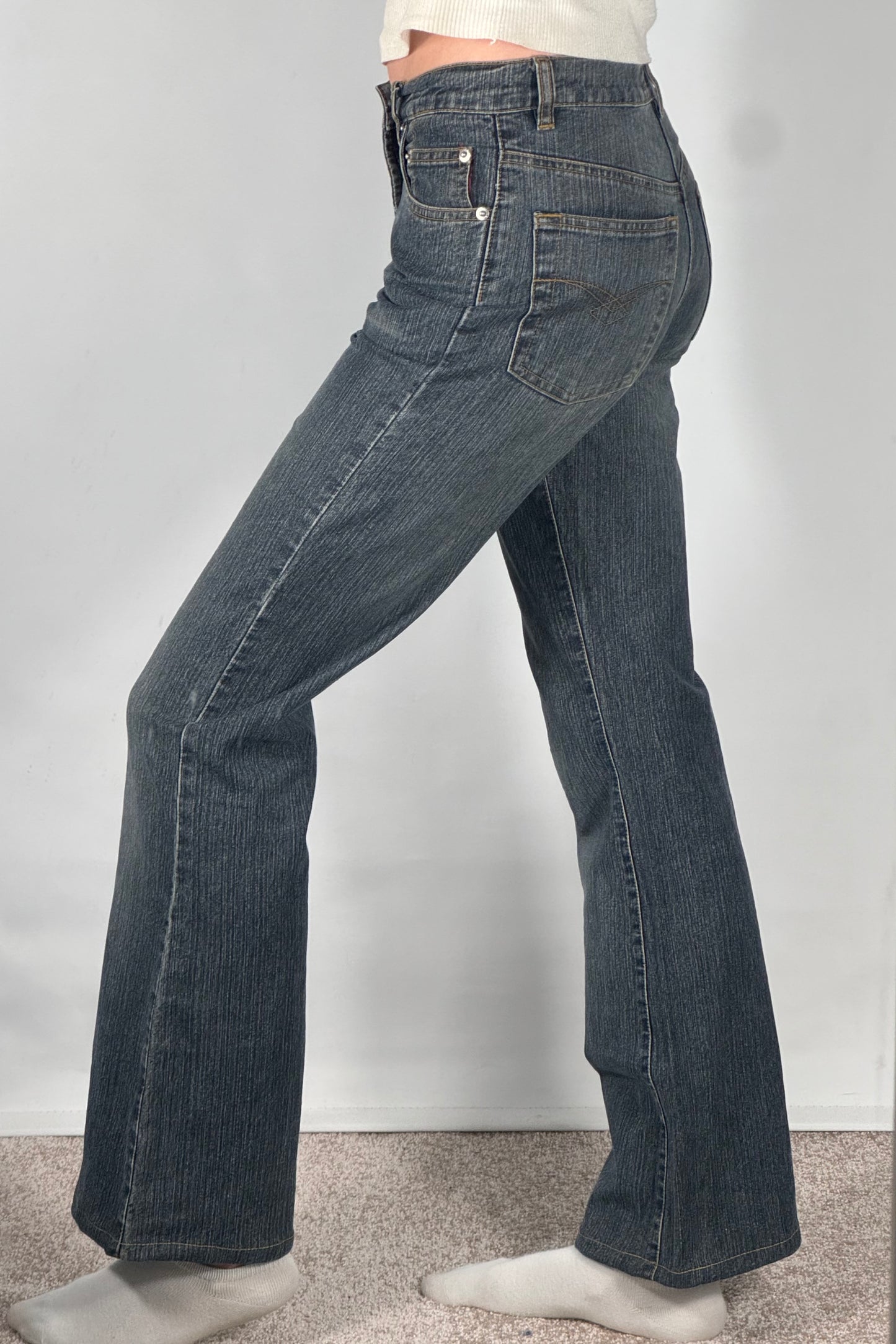 Utsvingte jeans str: XXS