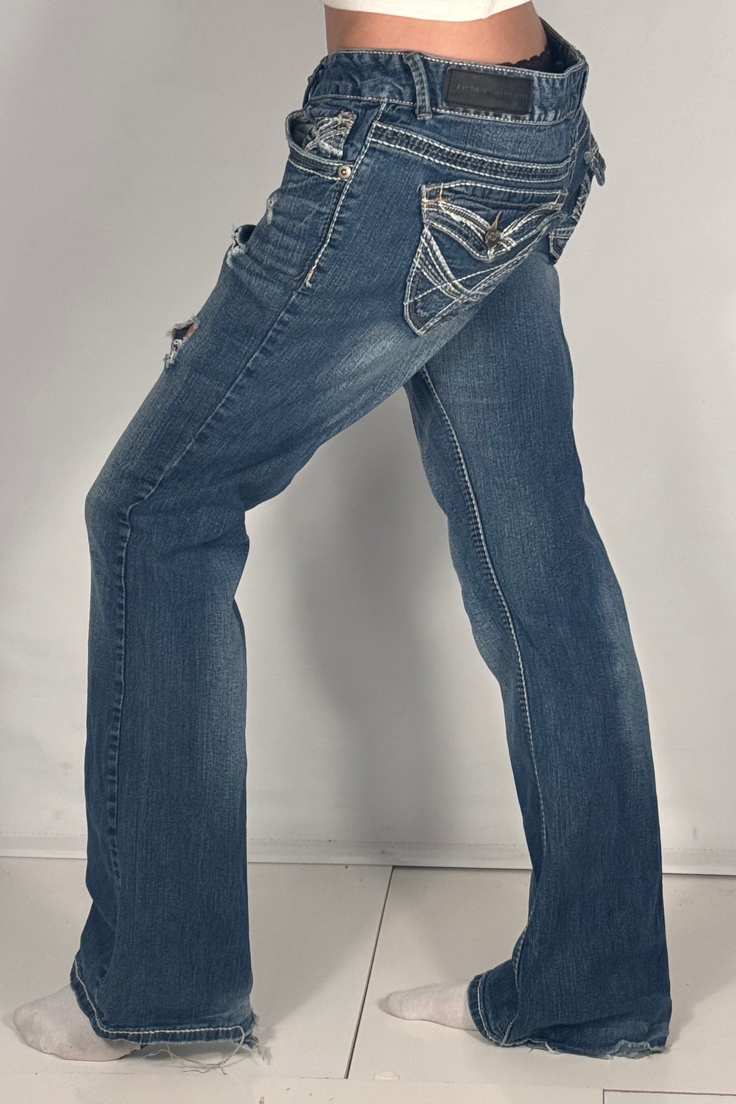 Lågmidjade jeans stl: M