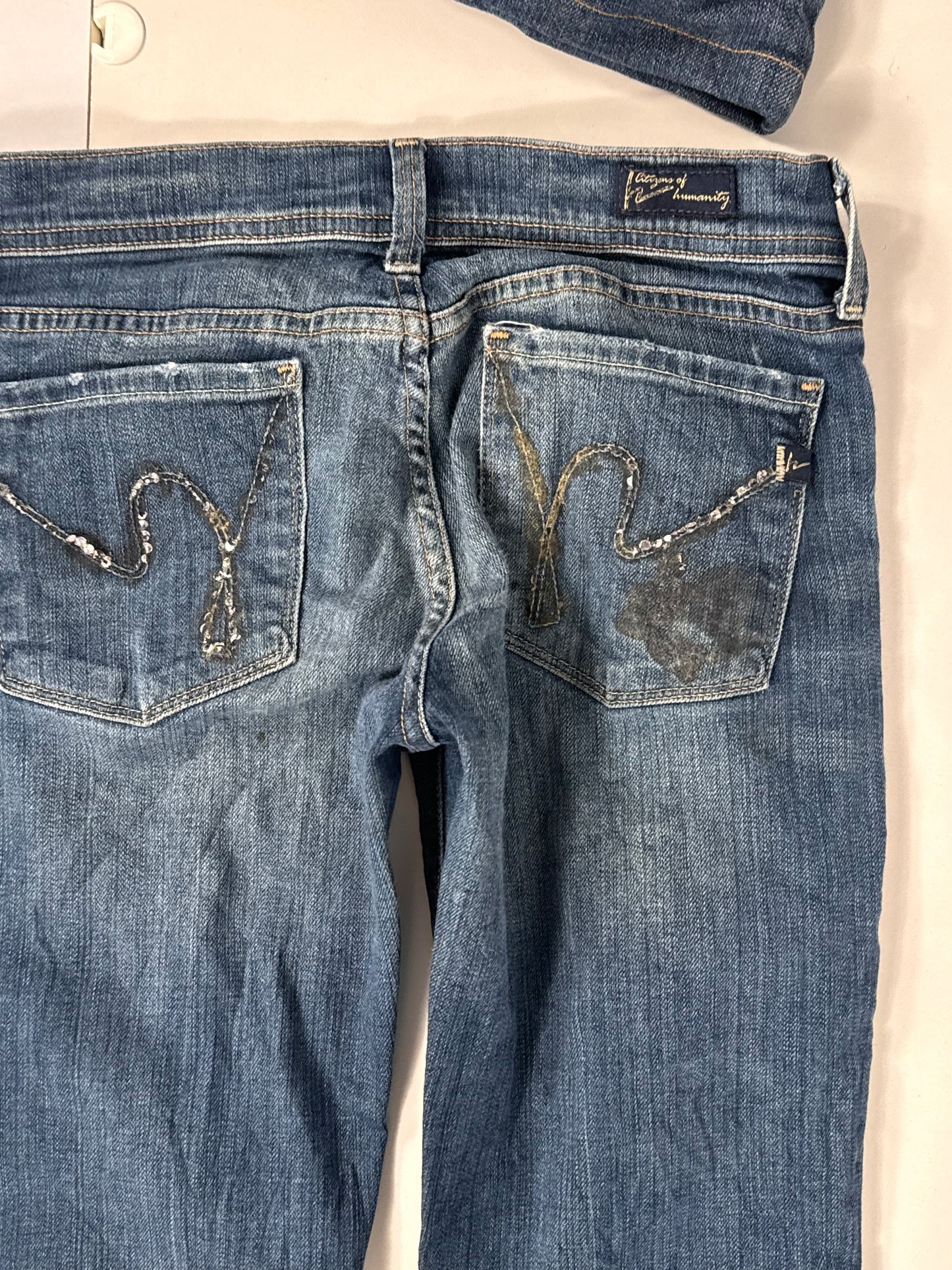 Lavlivede jeans str: XXS