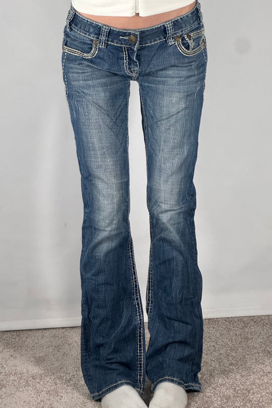 Lavtaljede jeans str: S