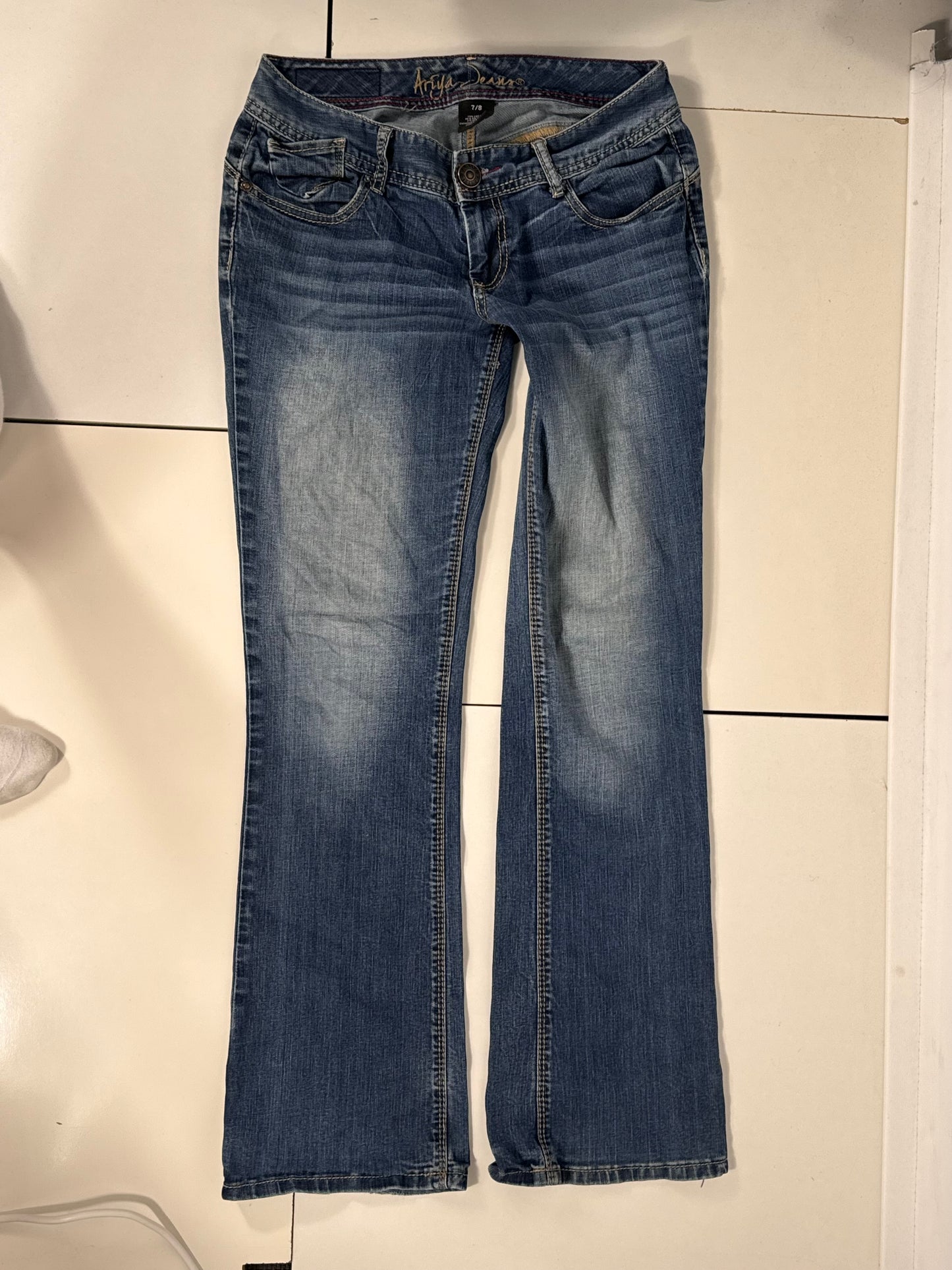 Lavtaljede jeans str: S