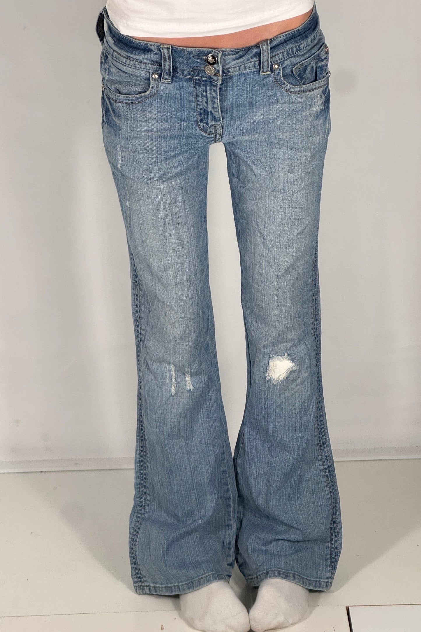 Lågmidjade jeans stl: S