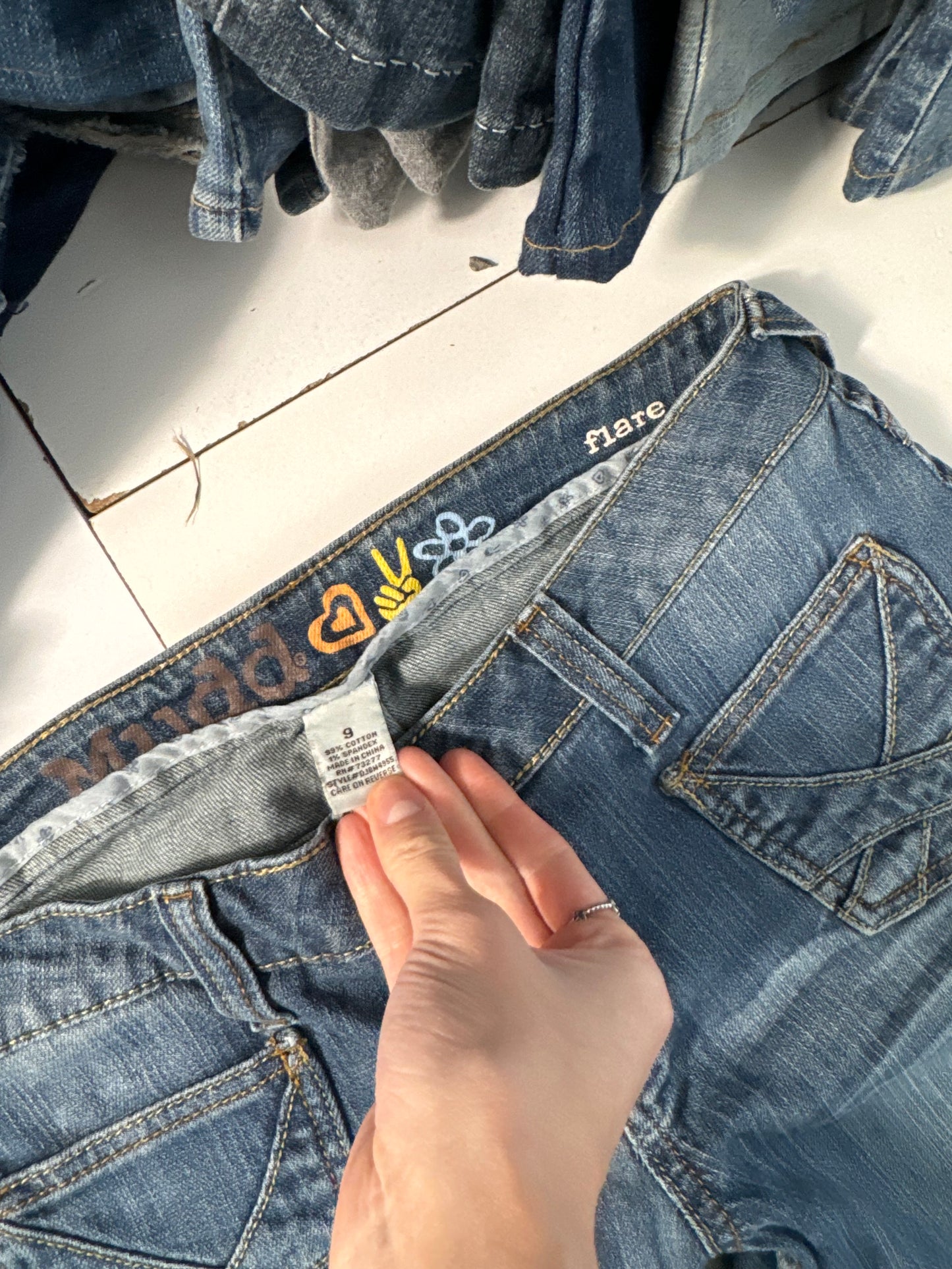 Lågmidjade jeans stl: S