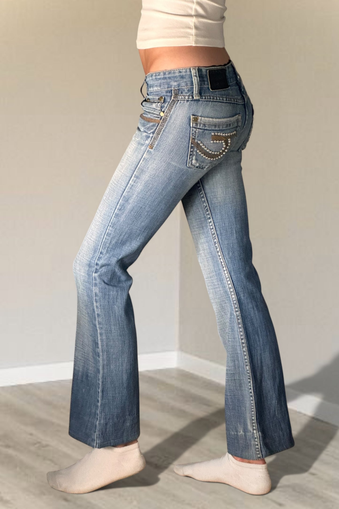 Lågmidjade jeans stl: XXS