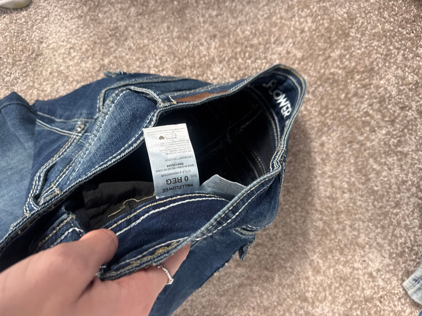 Lågmidjade jeans stl: XXS