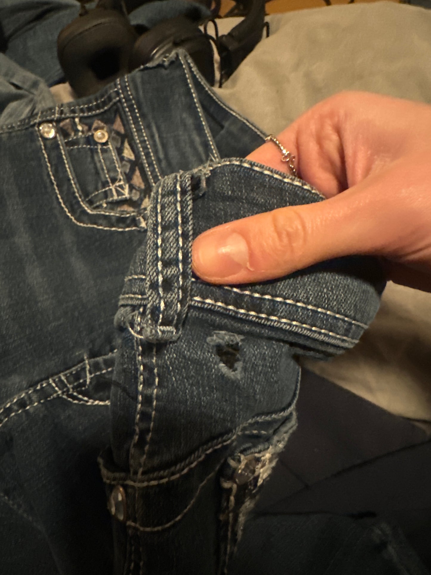 Lavtaljede jeans str: XS