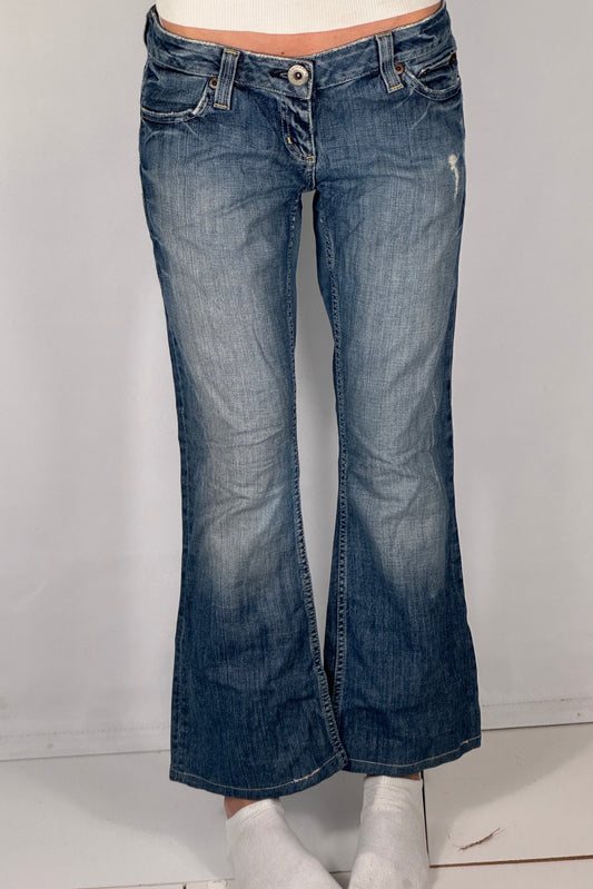 Lavtaljede jeans str: S